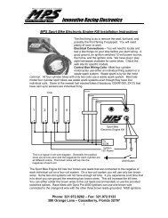 Innovative Racing Electronics - MPS Racing