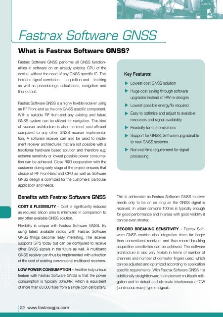 Fastrax Product Leaflet