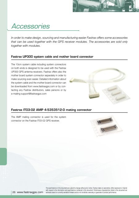 Fastrax Product Leaflet