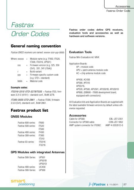 Fastrax Product Leaflet