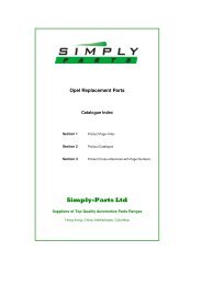 S-P Opel Parts Catalogue 081030 - Simply-Parts