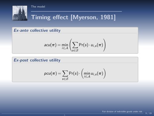 Fair division of indivisible goods under risk - Sylvain Bouveret