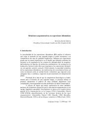 Relaciones argumentativas en expresiones idiomÃ¡ticas