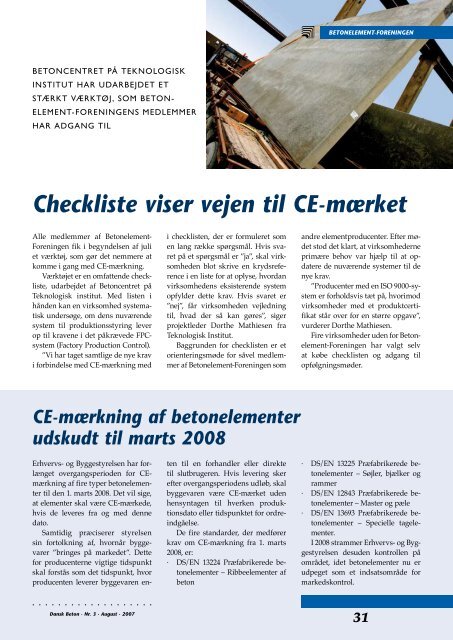 Download blad nr. 3-2007 som pdf - Dansk Beton