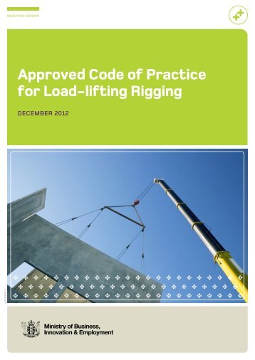 Approved Code of Practice for Load-Lifting Rigging - Business.govt.nz
