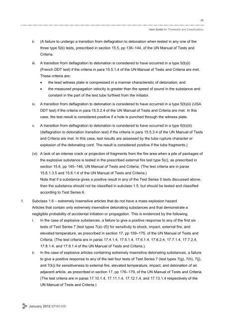 User Guide to Thresholds and Classification - Environmental ...