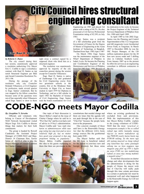 Barangay visitation launched - City Government of Ormoc