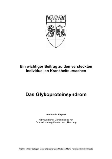 Das Glykoproteinsyndrom