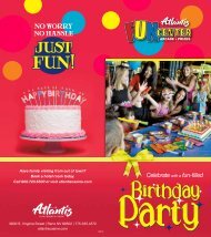 Birthday Parties - Atlantis Casino Resort