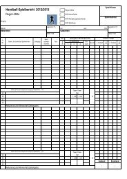 Handball-Spielbericht 2012/2013 - SV-Tungendorf