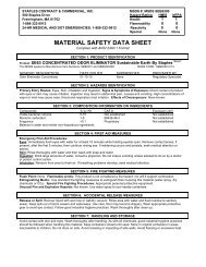 MATERIAL SAFETY DATA SHEET - E-Way.ca