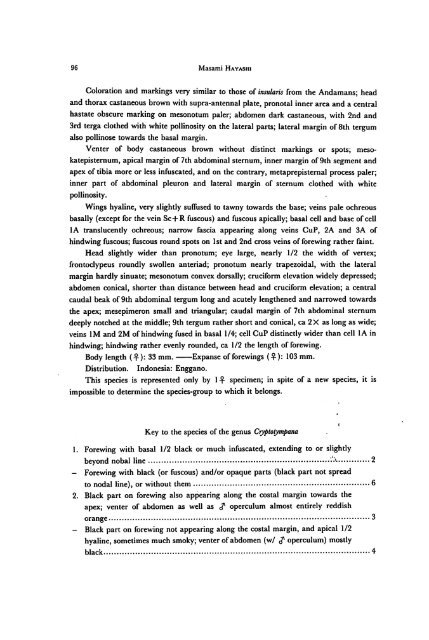 A Revision of the Genus Cryptotympana (Homoptera, Cicadidae)