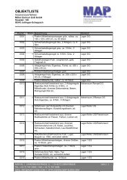 Objektliste Schranz Raumausstattung - MAP AG