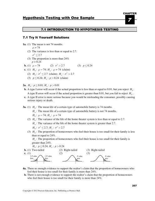 hypothesis testing one sample