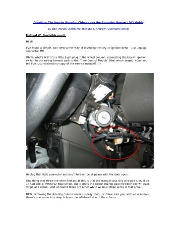 Method #2 (visible Mod) - Australian Nissan X-Trail Forum and Store