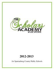 Handbook 2012-13 - University of South Carolina Upstate