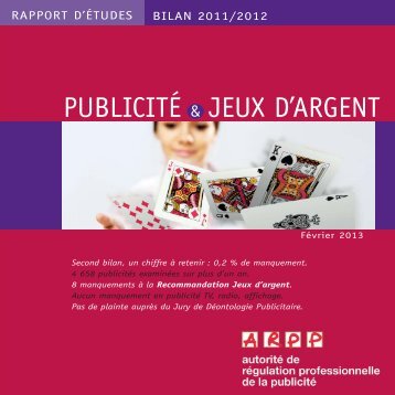 Publicité et jeux d'argent - ARPP