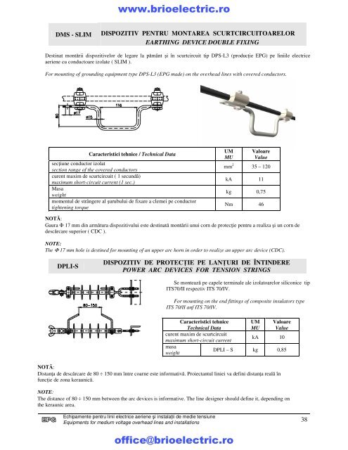 z. Echipamente medie tensiune, Post de ... - BRIO ELECTRIC