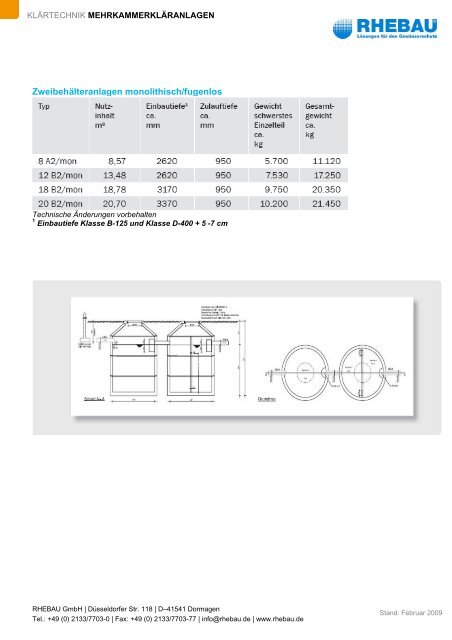 Technische Produktinformation - Rhebau GmbH