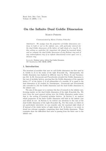 On the Infinite Dual Goldie Dimension - Rendiconti dell'Istituto di ...