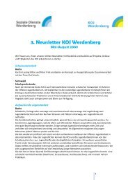 Newsletter August09 - KOJ Kompetenzzentrum Jugend Werdenberg