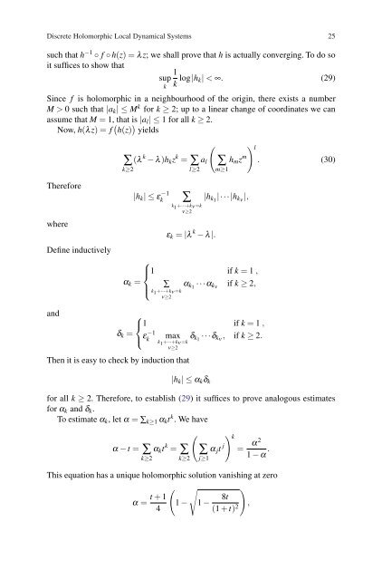 Discrete Holomorphic Local Dynamical Systems