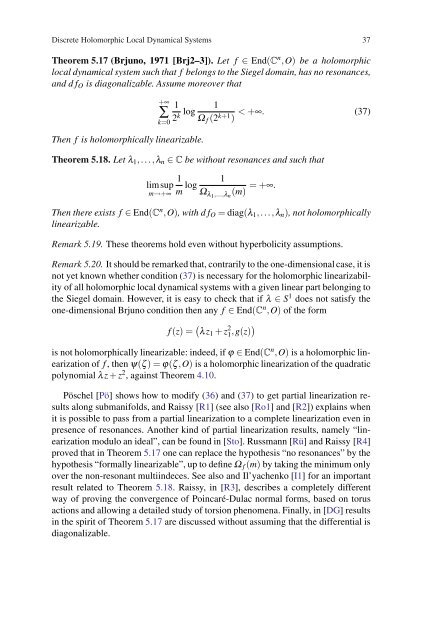 Discrete Holomorphic Local Dynamical Systems