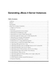 Generating JBoss 4 Server Instances - Information Services and ...