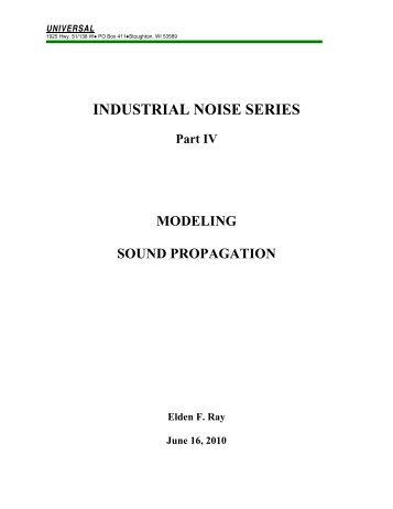 Modeling Sound Propagation - Universal: Acoustic Silencers