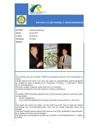 pdf - 1476,5 Kb - Rotary Hasselt-Herckenrode: Start