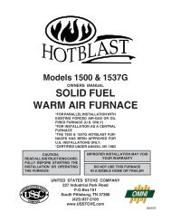 SOLID FUEL WARM AIR FURNACE