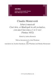 Monteverdi Scherzi Musicali 1632 - University of Birmingham