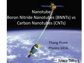 Nanotube Boron Nitride Nanotubes (BNNT) vs Carbon Nanotubes ...