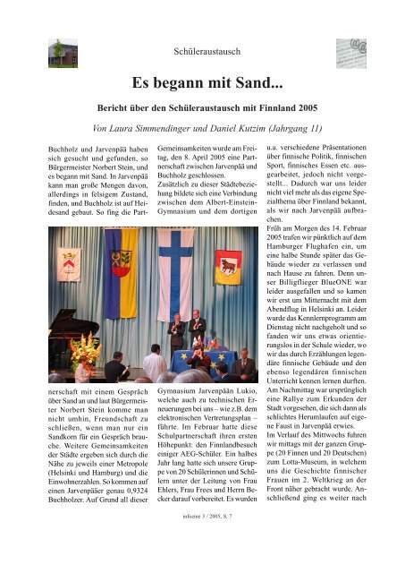 infozine 3 / 2005 - Albert Einstein Gymnasium