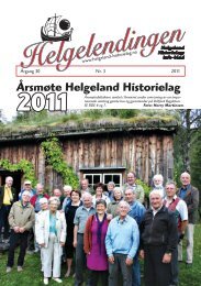 Helgelendingen nr 3 2011 - Helgeland Historielag