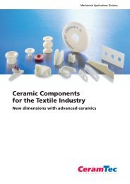 Ceramic Components for the Textile Industry - CeramTec