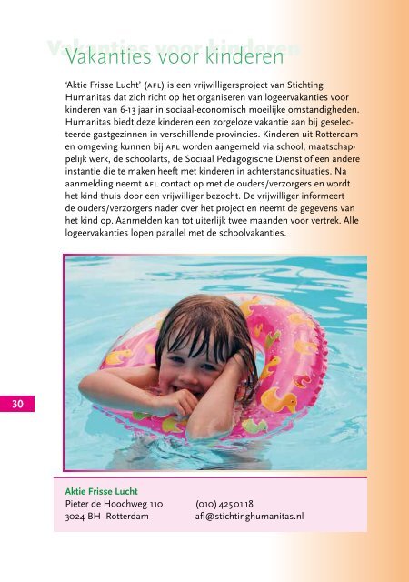 Regiobrochure Humanitas-Alexander - Stichting Humanitas