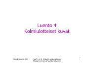 luentokalvot PDF - Fotogrammetrian ja kaukokartoituksen laboratorio