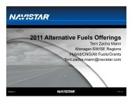 Navistar presentation - 5/20/11 (Alternative fuel ... - North Florida TPO