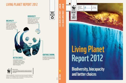 Biodiversity, biocapacity and better choices