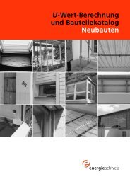 U-Wert-Berechnung und Bauteilekatalog Neubauten