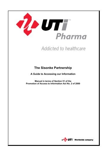 The Sisonke Partnership - UTi Pharma