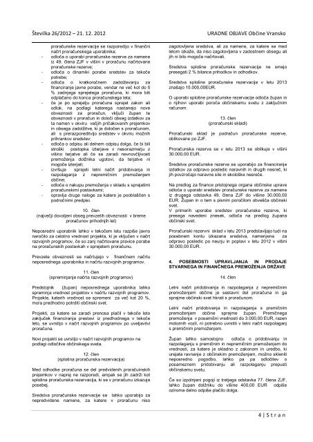 Obcinski informator st. 85 - ObÄina Vransko