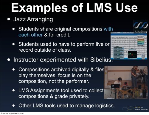 Learning Management Systems in Higher Education ... - CTools