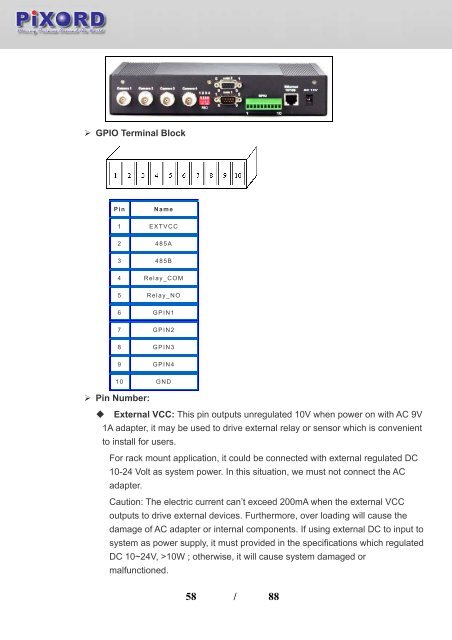 User's Manual - Pixord