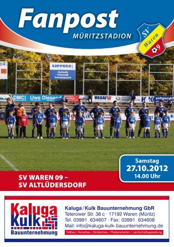 14.00 Uhr - SV Waren 09