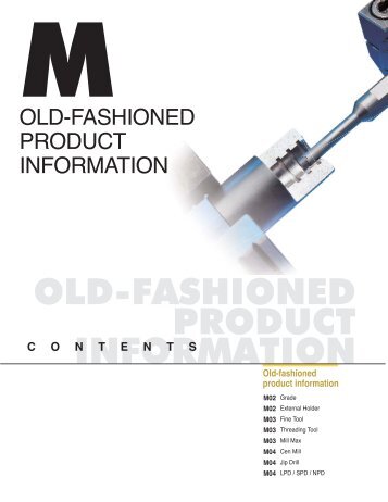 Old-fashioned product information M