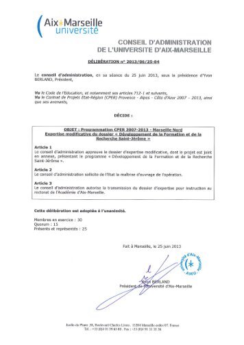 CA 2013.06.25-04 - Dossier d'expertise CPER - Aix Marseille ...