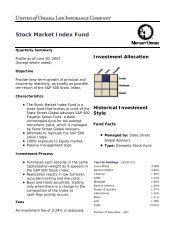 Stock Market Index Fund - Mutual of Omaha