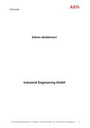 Industrial Engineering GmbH - AEG Industrial Engineering